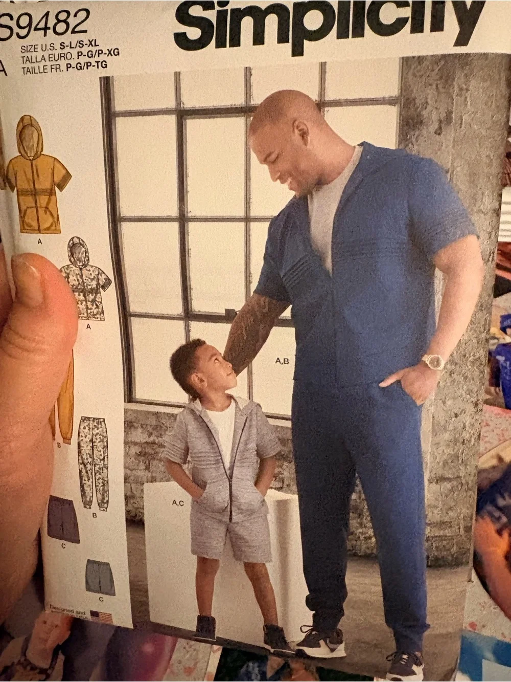 BN UNCUT SIMPLICITY 9482 A SEWING PATTERNS MEN & BOYS MATCHING SETS
